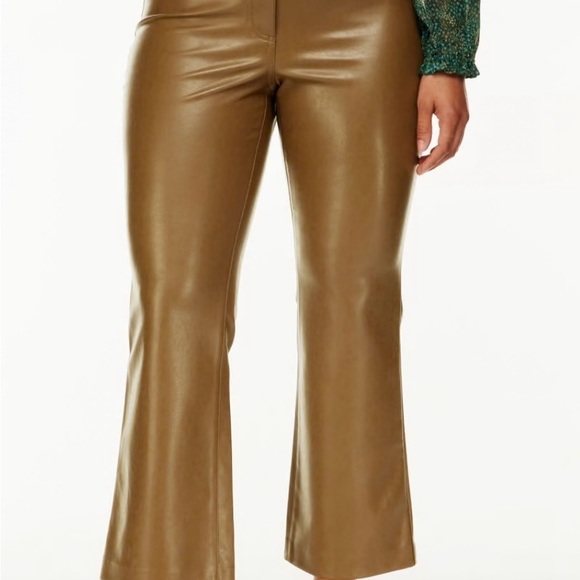 Brown Leather Pants for Women - Picture 2 of 2
